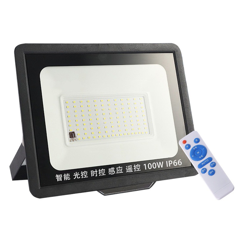 Luz de inundación controlada por luz con luz de inducción led luz de jardín de la comunidad farola al aire libre luz impermeable al aire libre luz de luz oscura de 220V