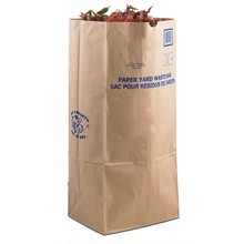 牛皮纸树叶袋重型大号纸质垃圾袋环保型抗撕裂的庭院垃圾袋30加仑