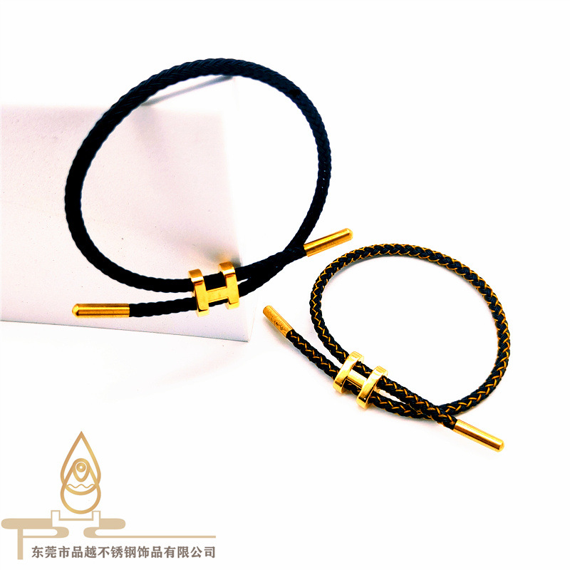 Fashion Letter Titanium Steel Handmade Bracelets 1 Piece