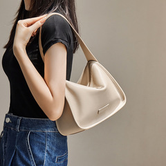 Nalandu bag 2024 new baguette armpit bag women's high-end pillow bag crossbody bag genuine leather women's bag single shoulder