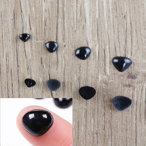 Doll animal doll eyes fabric material black needle hook flat bottom triangle nose decoration accessories