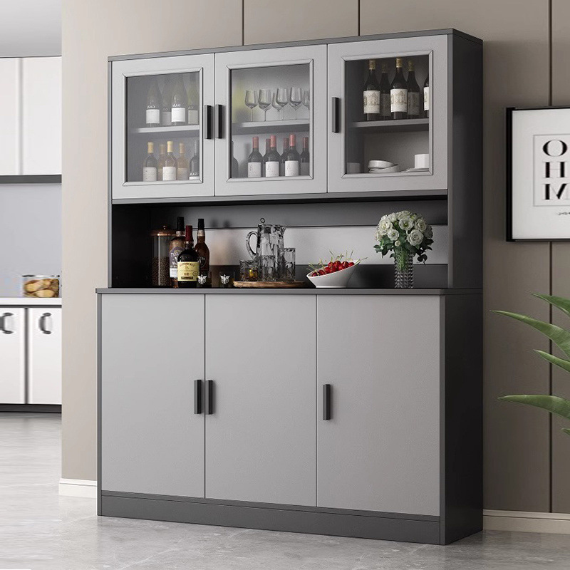 Sideboard Integrated Wall-Mounted Heightened Living Room Storage Cabinet Kitchen Cupboard Storage Cabinet Multi-Functional Tea Cabinet Storage Cabinet