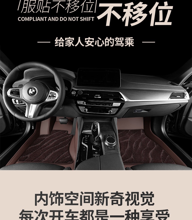 Suitable for car upper layer starry sky carpet floor mats, driver's seat replacement carpet, waterproof and wear-resistant, for rear, driver's and passenger's seats, and the entire vehicle
