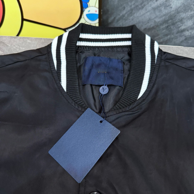 驴家25FW秋冬新款联名烫钻字母绣花棒球服外套情侣OS夹克外贸跨境|undefined