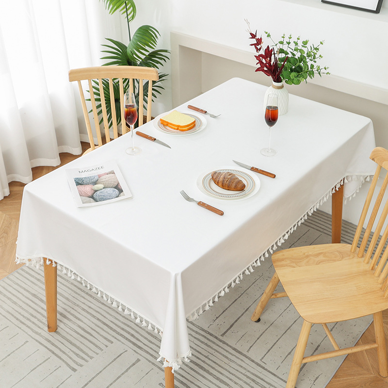 Inswind toal de mesa impermeable a prueba de agua a prueba de aceite mesa de comedor mesa de té sin lavado a prueba de quemaduras toal de mesa limpiable mesa de mesa cuadrada larga redonda