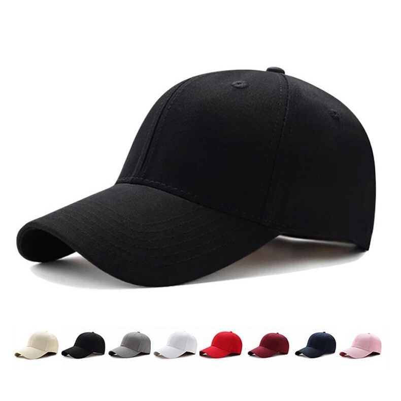Hat Spring Summer Men and Women Velcro Cap Light Plate Outdoor Cross-border Autumn and Winter Wholesale Sports Solid Color Baseball Cap