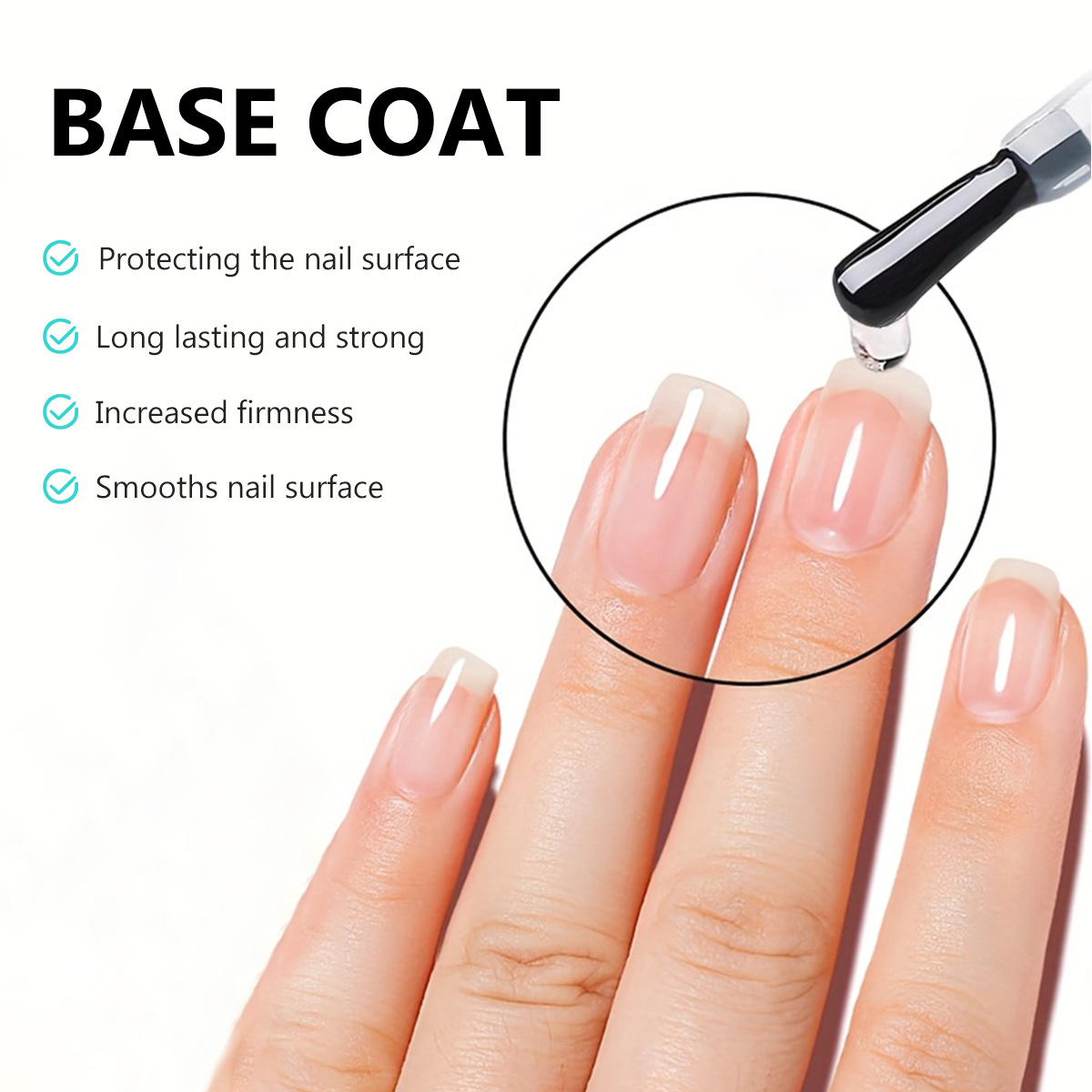 Base Gel Protectora para Uñas 100ml Secado Rápido para Salón de Uñas image 2