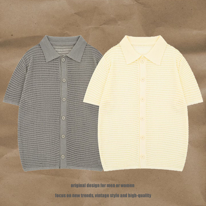 TKPA Retro knitted summer shirt