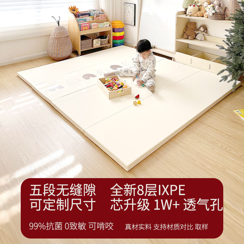 Ixpe Baby Crawling Mat Thickeneded Baby Home Floor Mat Kidsren's Foldableing Crawling Mat Cross-Border Export Factory Wholesale