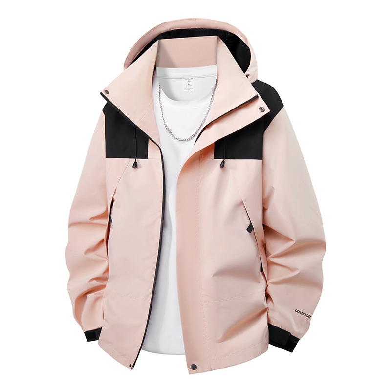 Couple's Outdoor Casual Sports Windproof and Waterproof Mountaineering Jacket, Lightweight and Portable