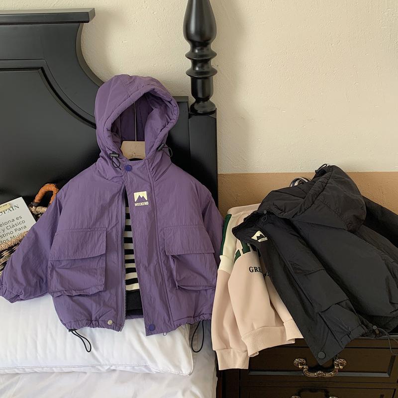 Giubbotto con cappuccio per bambini, giacca invernale calda_voghion.com