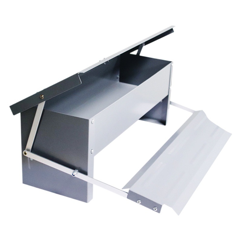 Comedero para pollos con pedal, comedero automático rectangular para pollos, comedero suplementario para pollos, patos y gansos, comedero automático para pollos.