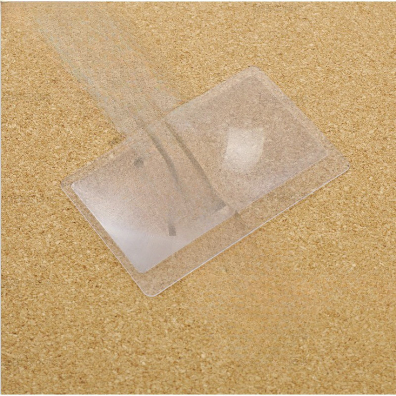 厂家直销无刻度方形卡片放大镜片菲涅尔透镜片名片放大镜可