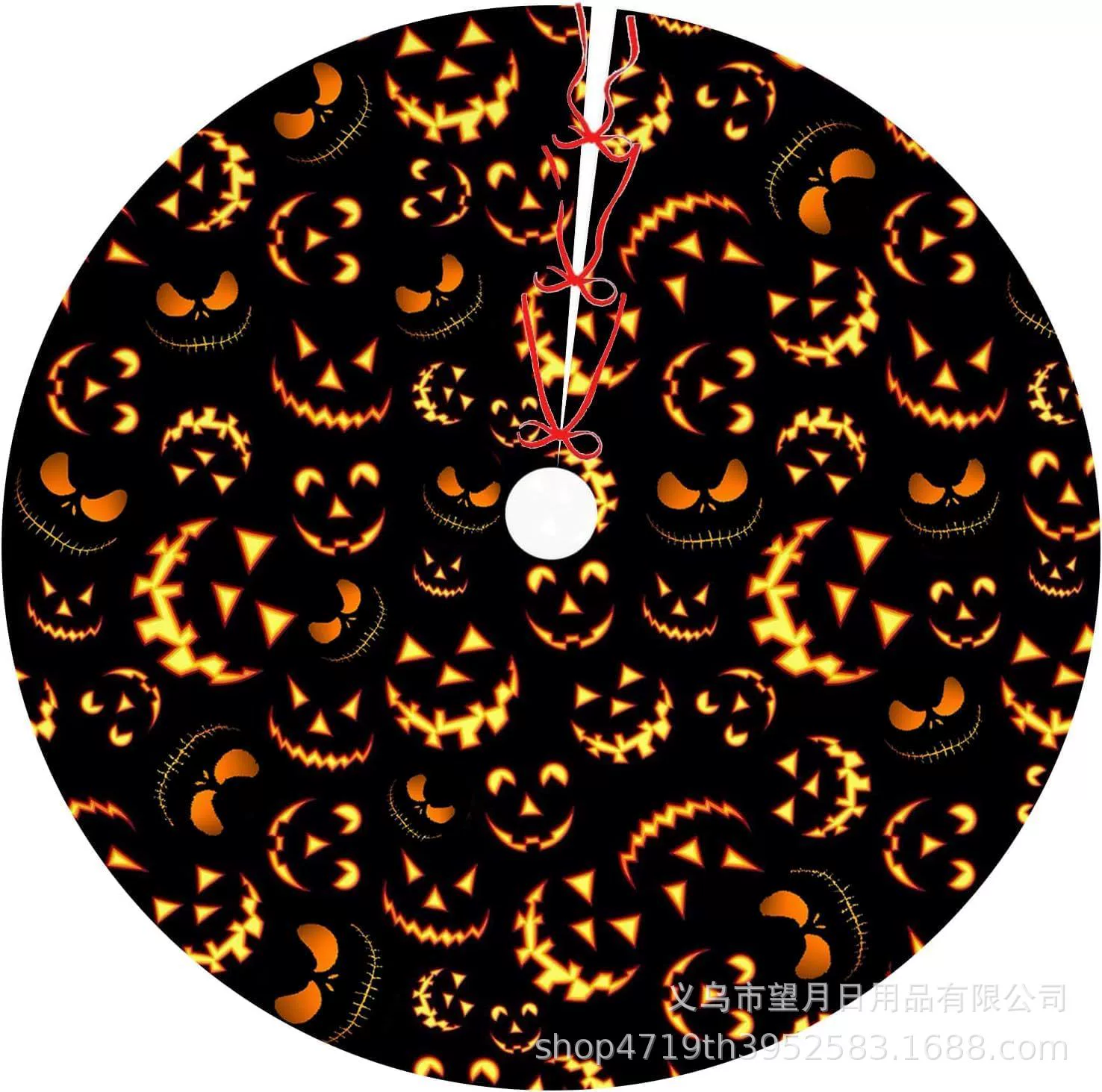 Кроссбордная сеkс Halloween елочная юбка новая фланелевая линя рождественские украшения тыква призрак летучая мышь черная кошка ведьма