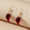 Ghost resin, funny cute earrings, European style, suitable for import, new collection, halloween