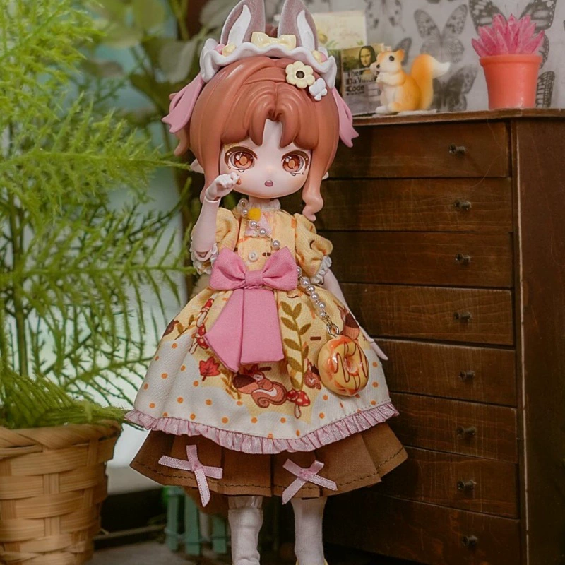 [正版米甜物语奇幻森林BJD盲盒12分BJD可动不可食用人偶]