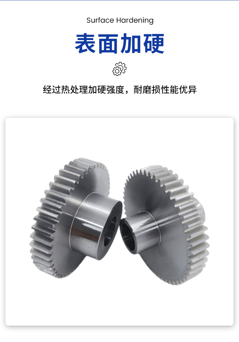 Customized precision steel straight gears, steel boss straight gears, precision cylindrical spur gears, universal size gear accessories