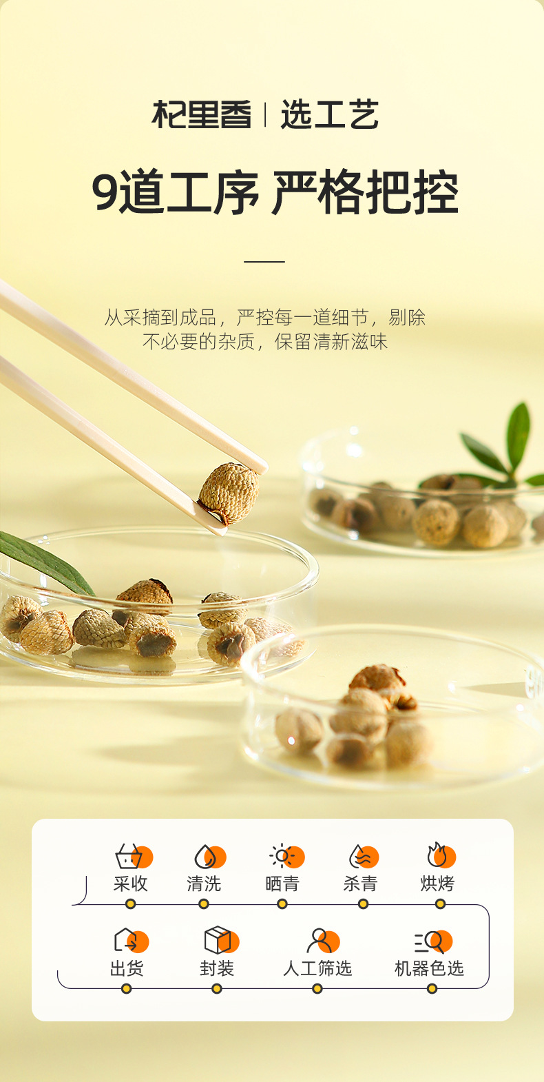 Dried Raspberry Fruit 100g Round Jar Fu Pen Zi Anhui Origin Natural Sun Dried Herbal key features
