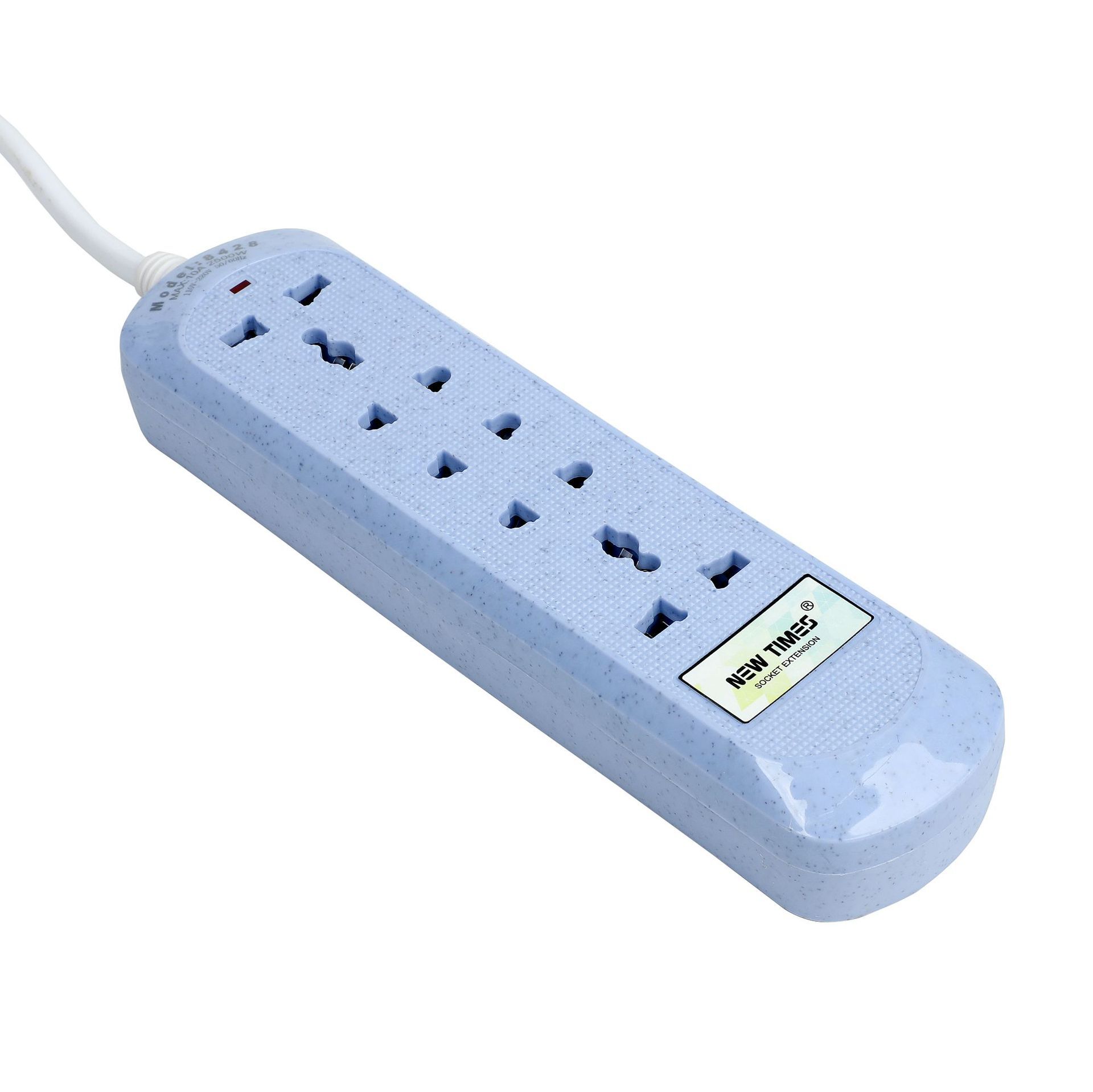 8428 # USB sin interruptor de 2 metros de Oriente Medio multicolor mezclado 12 agujeros enchufe 10A 2500W image 3