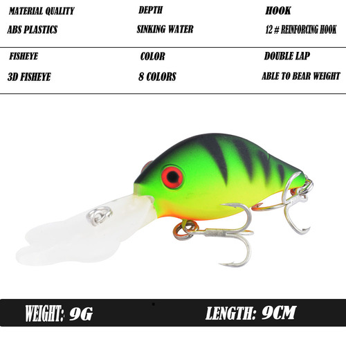 Petal Tongue Lure Bait Rock 9.0CM/9.0G Floating Water Bait Long-distance Sea Fishing Black Snapper Yellow Croaker Wholesale