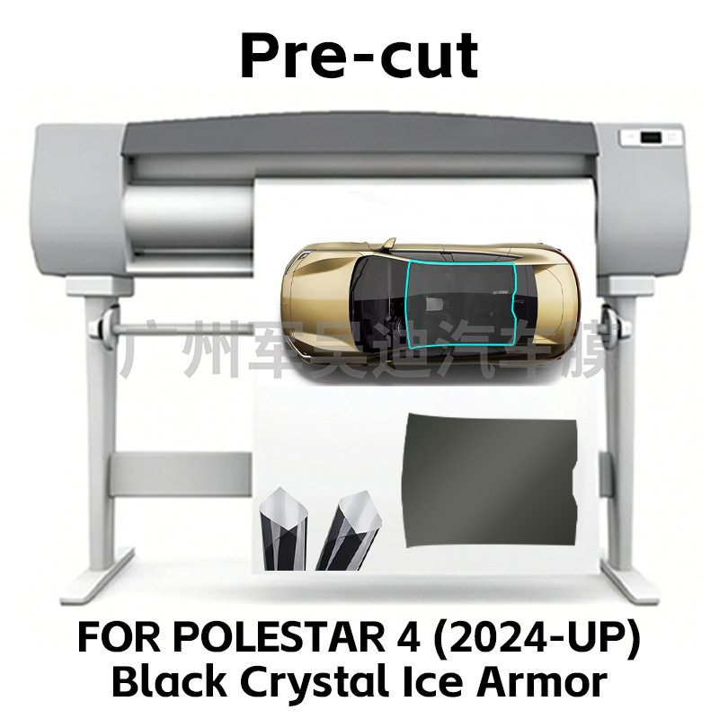 Cross-Border Exclusive Supply of Pre-Cut Tpu Sunroof Ice Armor Heat Insulation Film Ppf Suitable for Polestar 4 (2024-up)