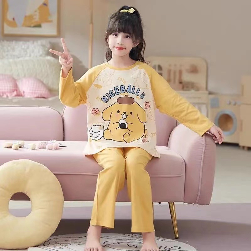 Cross-Border Medium and Large Girls' Underwear Set 2025 Autumn and Winter Thin Home Wear Cartoon Autumn and Winter Base Layer Underwear Versatile for Women