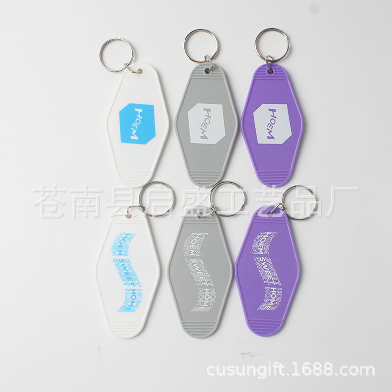 Retro luggage keychain for hotel for keys