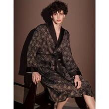 I 40060 Silk Satin Summer Men's Bathrobe Pajama Set ������