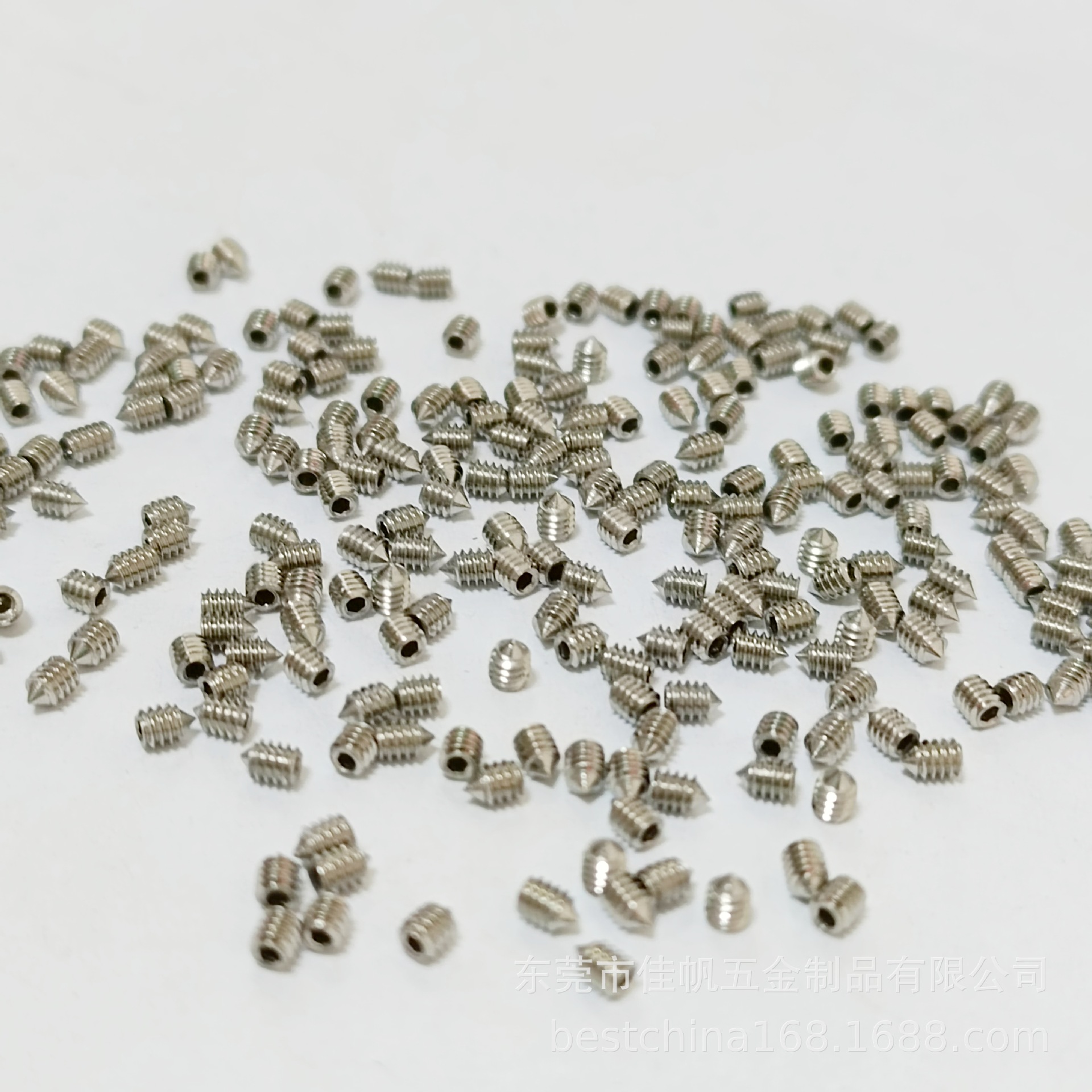 304不锈钢机米螺丝,紧定螺丝,止付螺丝,无头内六角螺丝 M2*3顶丝