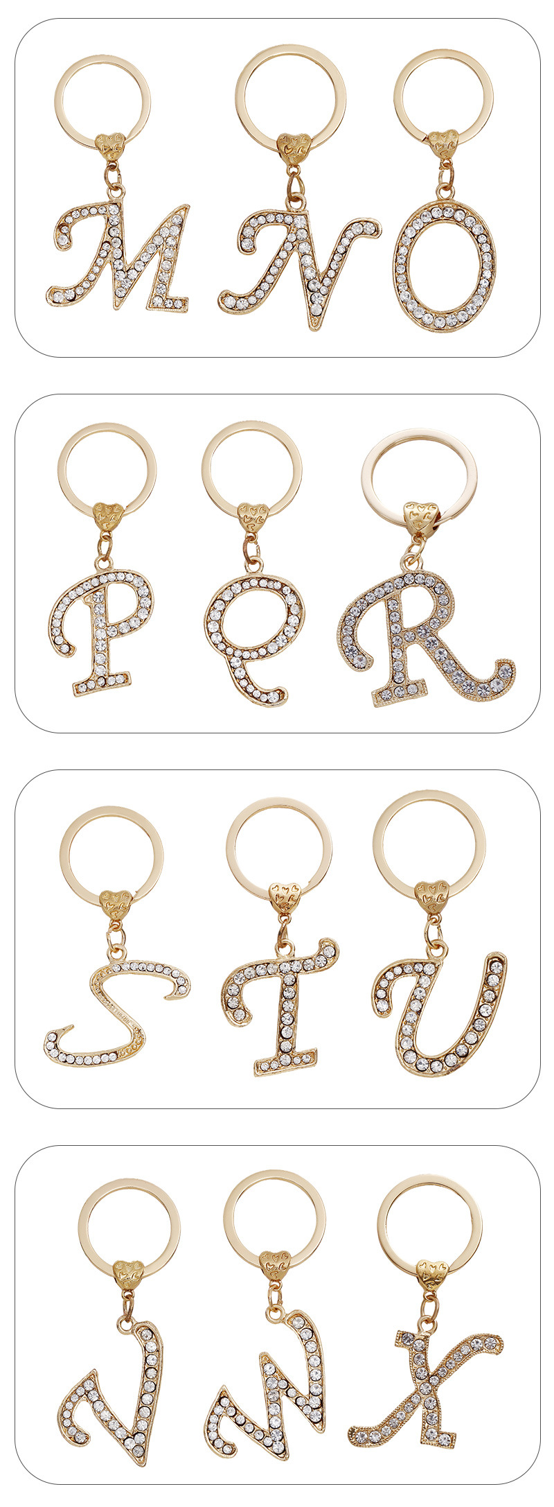 Zinc Alloy Letter Keychain display picture 3