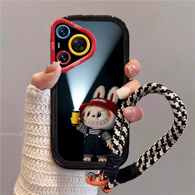 Suitable for Huawei Pura80Ultra Mobile Phone Case, High-End Pura70 All-Inclusive Mobile Phone Case, Flashlight Little Monster