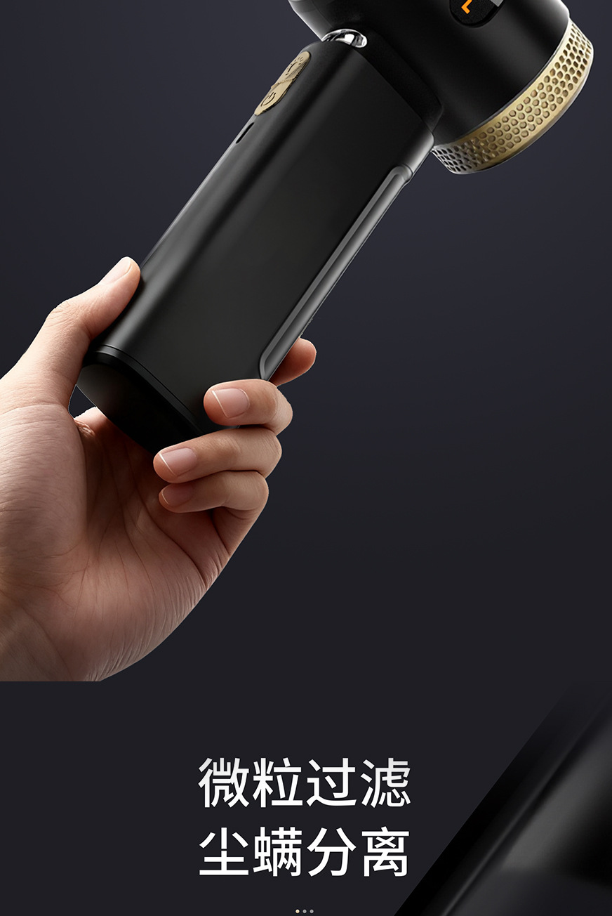 Car Vacuum Cleaner, Car Handheld Brushless Vacuum Cleaner, Wireless Dust Collector for Motorcycles, Suction and Blowing Dual-Purpose Pet Hair Collector