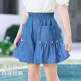女童夏季新款时尚百搭休闲风短裤儿童女孩洋气韩版夏装外穿裤子