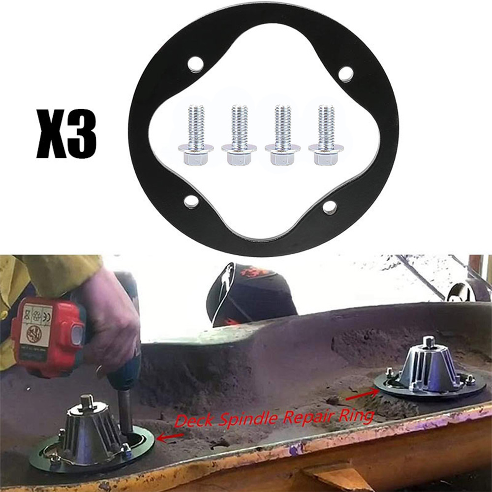 3Pcs Lawn Mower Spindle Cutter Head Reinforcement Ring 918-04126 918-0671B 04125 618-04636