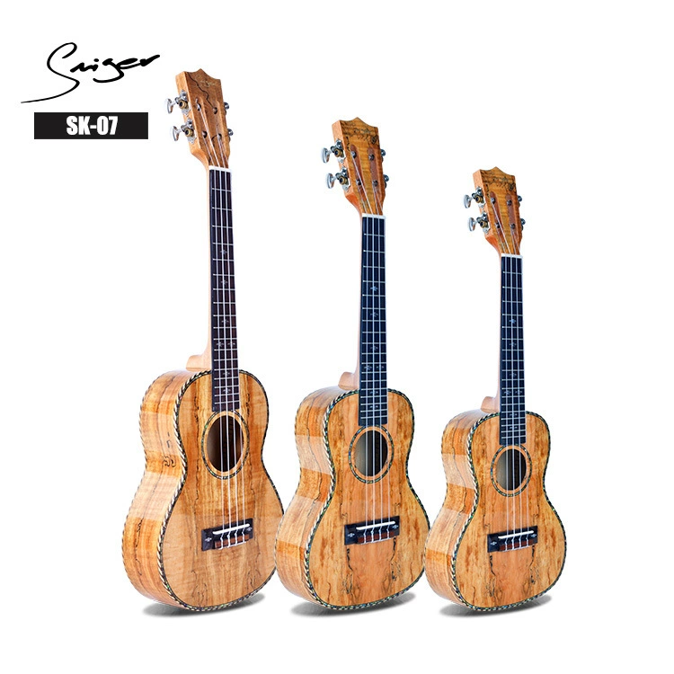 Укулеле 23 дюйма 26 дюймов Ukri Small Guitar Barrel Full Wooden Wooden Polished Guitar