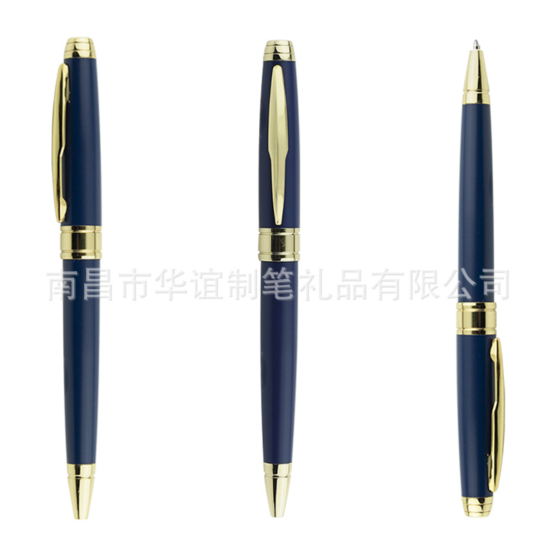 2024 nueva fábrica de bolígrafos metálicos en stock bolígrafos metálicos transfronterizos regalos comerciales pueden agregar logotipo