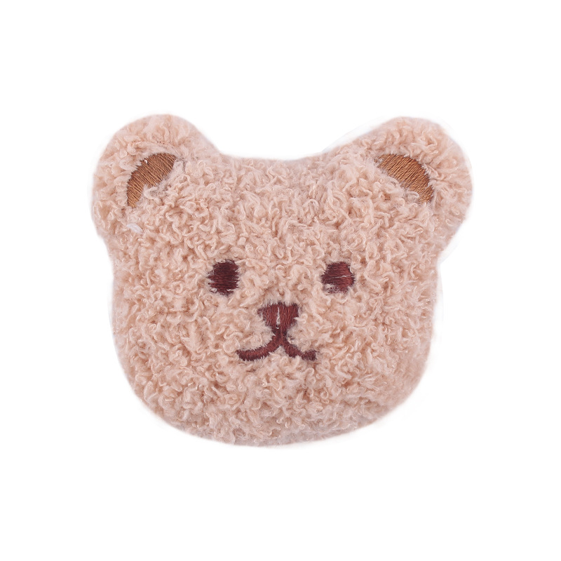 Nuevo bebé suministros felpa DIY oso cabeza chupete clip calmante bebé oso cabeza clip pezón anti-gota cadena Accesorios