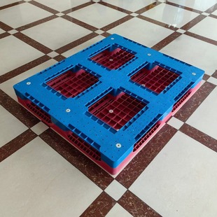 Factory 1210 Grid Thickened Tian Zi Plastic Pallet Warehouse Turnover Moisture-proof Card Board Shelf Heavy Forklift Pallet