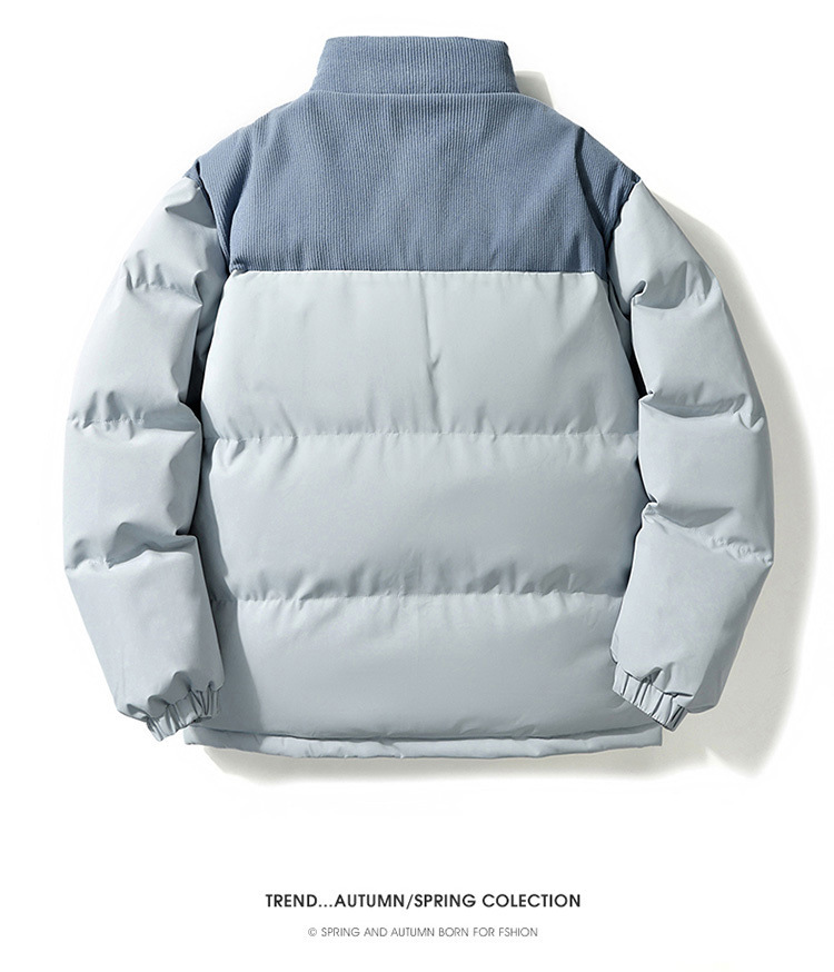 Doudoune à col montant pour homme et femme – Manteau d'hiver en coton 200 g (7 couleurs)_voghion.com