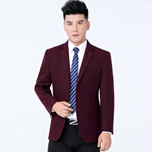 秋冬季中年男士西装爸爸装商务免烫西服中老年羊毛呢单西休闲外套