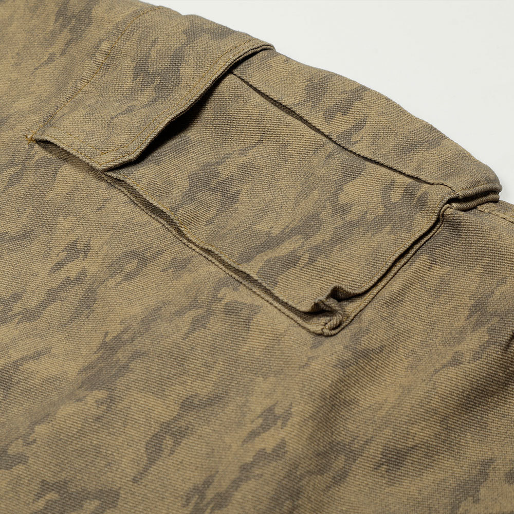 Punk-Cargohose für Herren in dunkler Camouflage-Optik, locker geschnitten, mit weitem Bein und vielen Taschen – trendige Marke_voghion.com