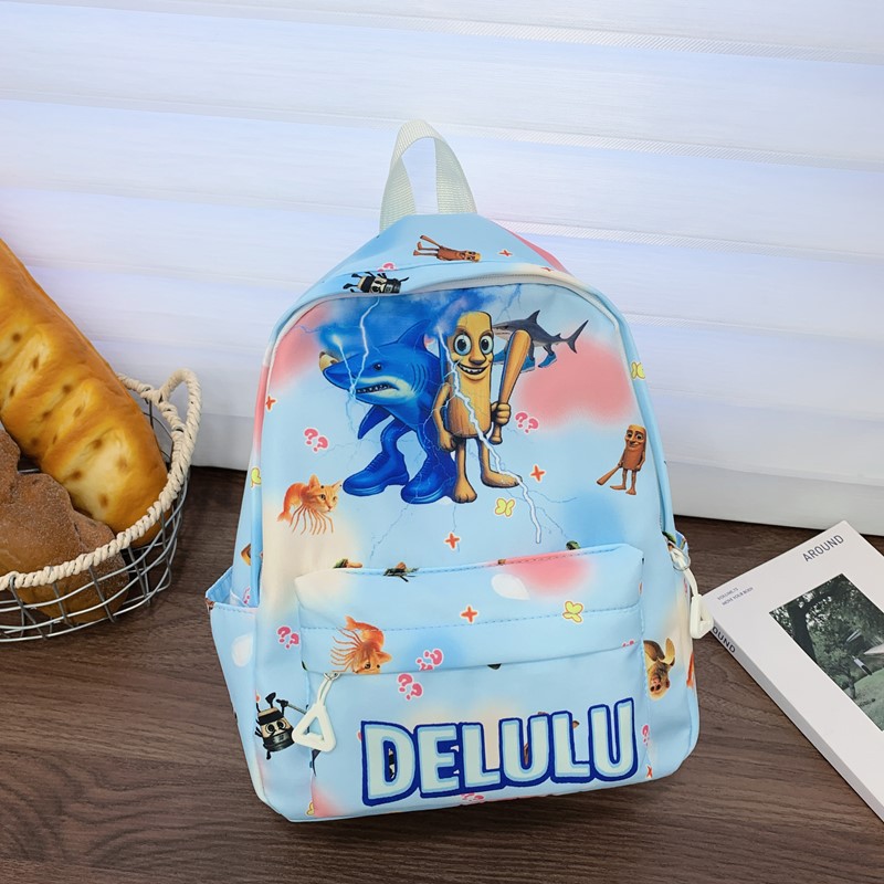 Nuevo comercio exterior mochila infantil caricatura animada encantadora impresión mochila de escolares jardín de infantes mochila de niños y niñas