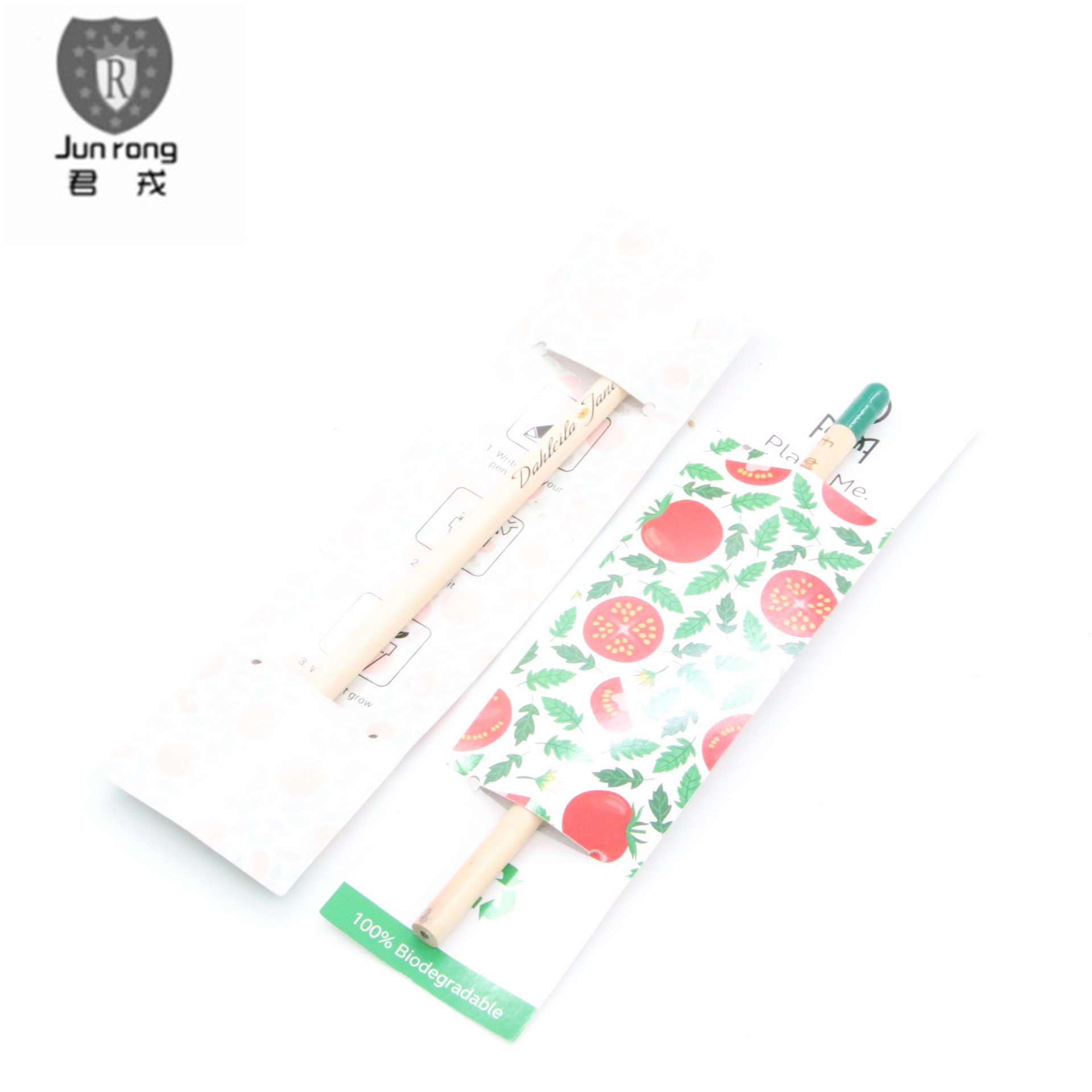 Lápiz de semillas Lápiz de brotes Embalaje de una sola tarjeta de papel Tarjeta de papel universal en stock Lápiz de recarga HB al por mayor