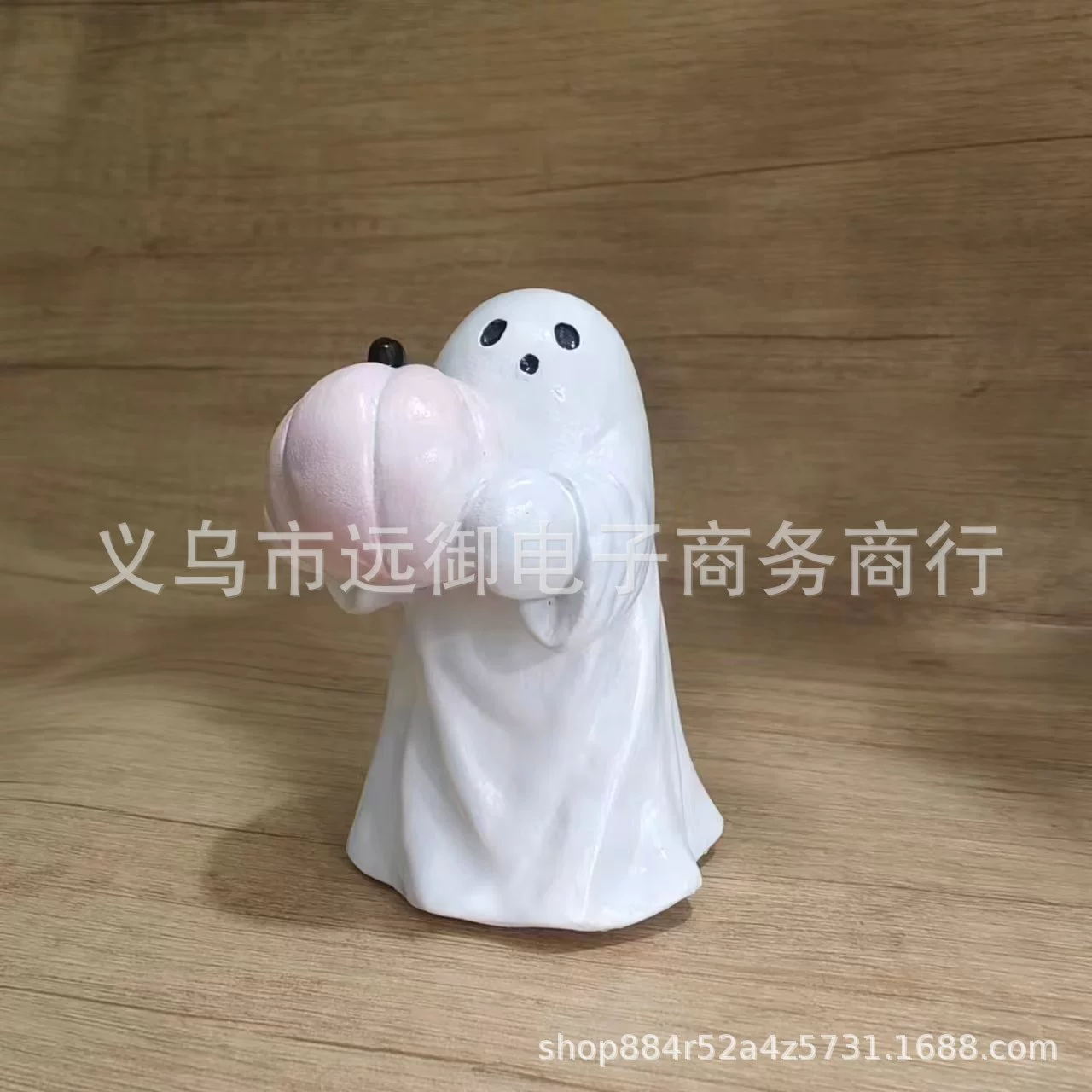 [跨境新品万圣节可爱白幽灵派对装饰庭院摆件书房装饰工艺品小摆件]