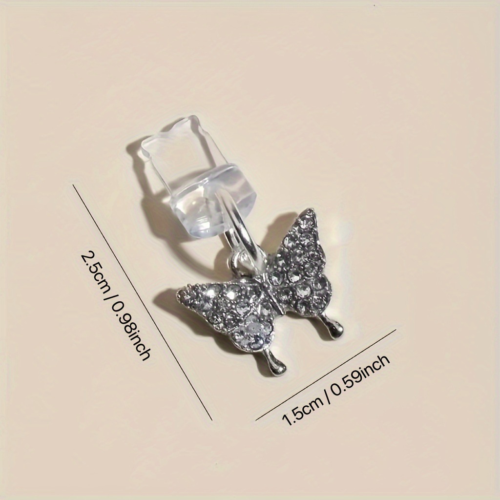 Elegant Butterfly Metal Phone Dust Plug IOS Phone/Type-C/Android…