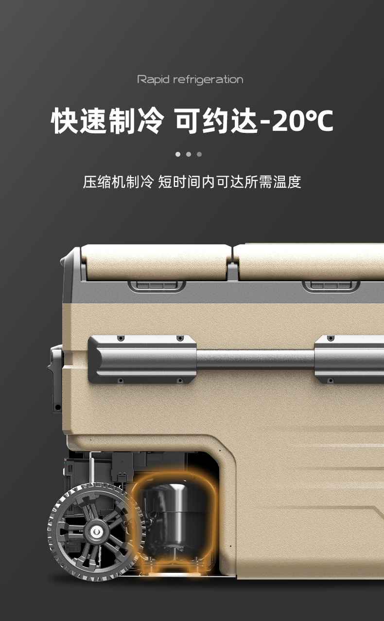 Ice Tiger Compressor Car Refrigerator Car Home Dual-Purpose Refrigeration 12V24V Portable Ta35 Dormitory Small Refrigerator