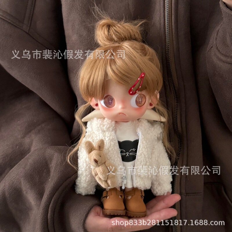 Pei Qin/Gazi Jie Zsiga Wig Bjd Wig 26 Head Circumference Universal Hair Base Soft High-Temperature Silk Water Wave Pei Qin/Gazi Jie Zsiga Wig Bjd Wig 26 Head Circumference Universal Hair Base Soft High-Temperature Silk Water Wave