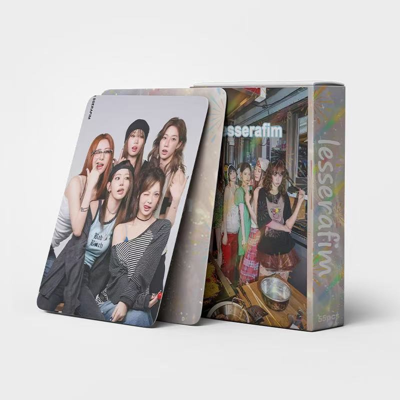 Cadena total, una gran cantidad de stock, 55 hojas de tinta BT SK IVE ATEEZ KPOP, estrellas coreanas alrededor de LOMO