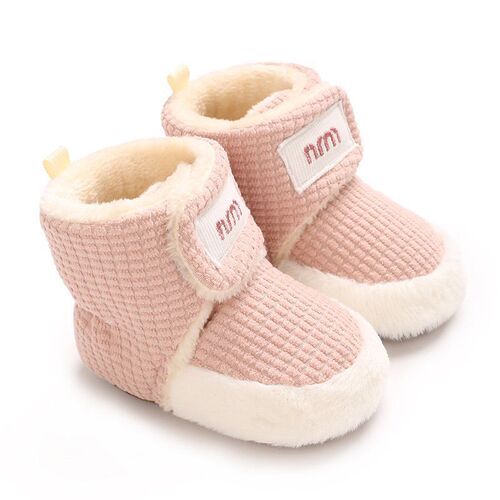 Winter and Spring Baby Shoes 0-1 Year Thick Warm Cotton Shoes 3-6 to 12 Months for Boys and Girls Non-Slip Walking Shoes
