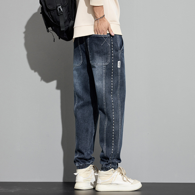 K259 New Data Men's Cuffed Jeans 2025 New American Style Harem Autumn Winter Loose Versatile Casual Pants K259 New Data Men's Cuffed Jeans 2025 New American Style Harem Autumn Winter Loose Versatile Casual Pants